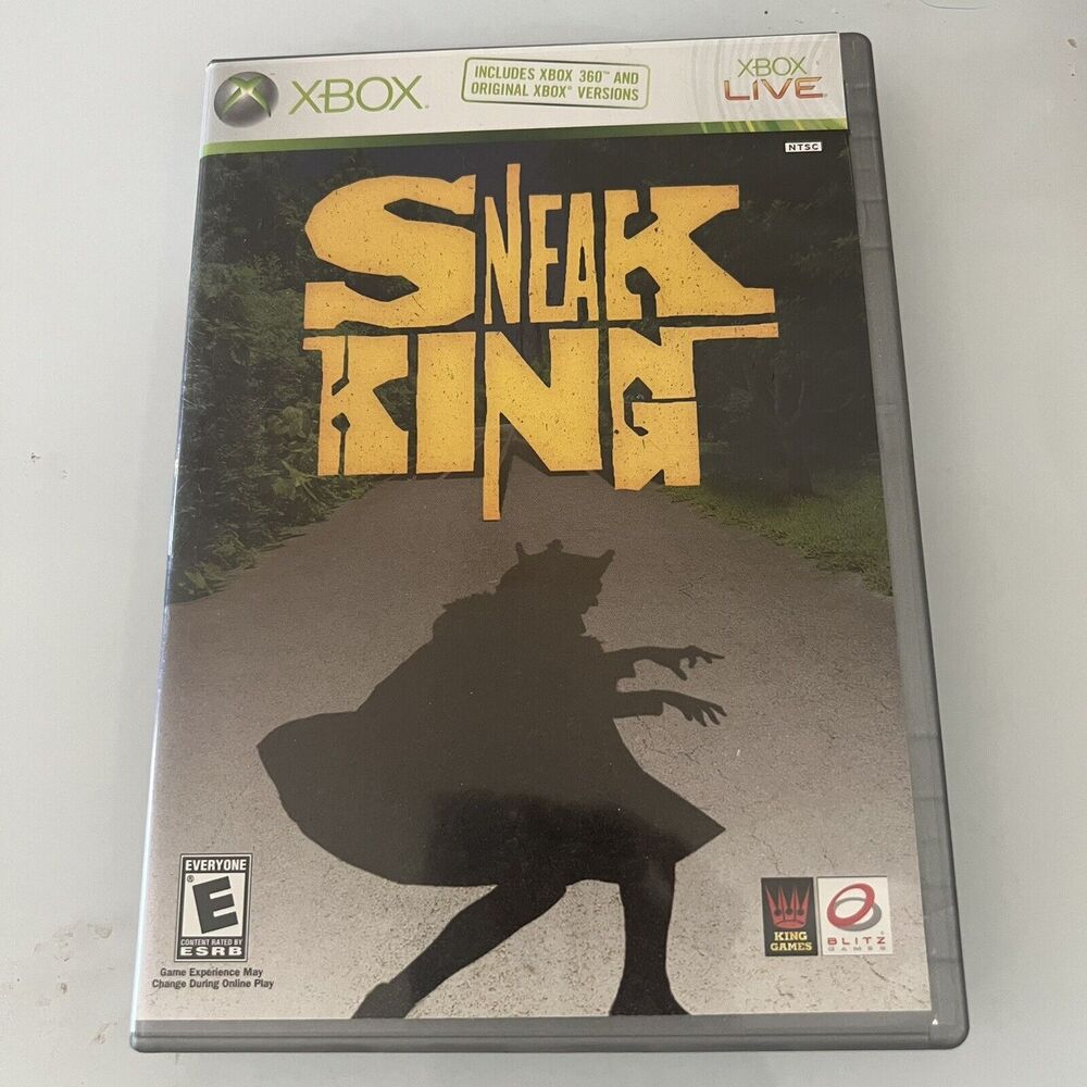 Sneak King Microsoft Xbox 360 Video Game 2006 CIB Tested Burger King Complete